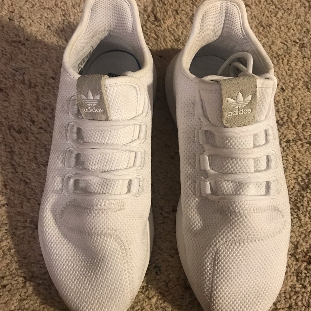 White Adidas Tubular